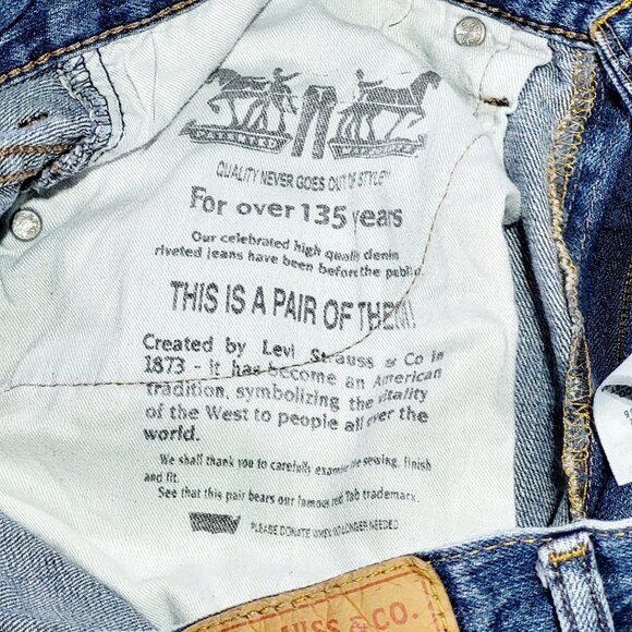 Levis 569 Jean Men 32x30 Loose Straight Blue Relaxed Classic Casual Red Tab - Picture 4 of 9